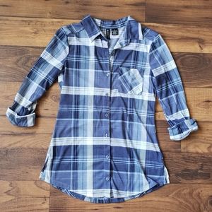 Women's 3/4 sleeve lightweight flannel